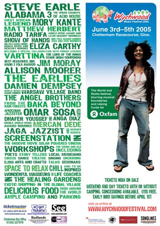 Poster for the very first Wychwood Festival in 2005.