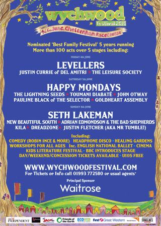 Poster for the 2010 Wychwood Festival.