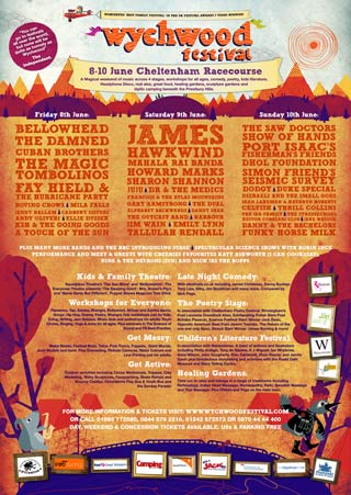 Poster for the 2012 Wychwood Festival.
