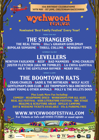Poster for the 2014 Wychwood Festival.