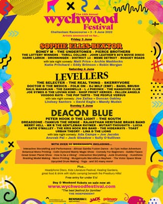 Poster for the 2022 Wychwood Festival.